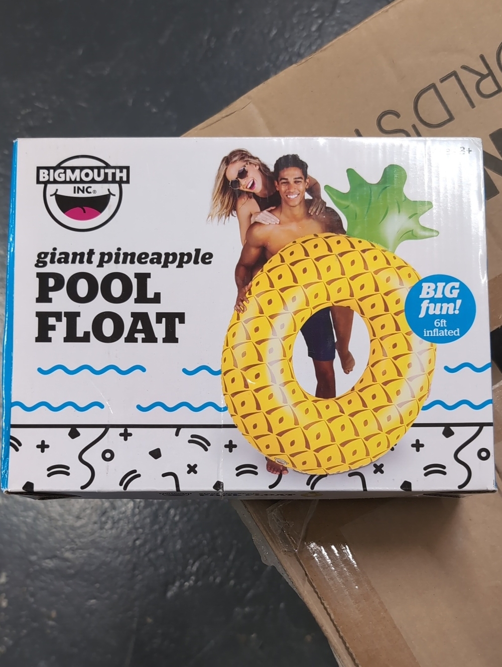 BigMouth Giant Pineapple Pool Float - Yellow